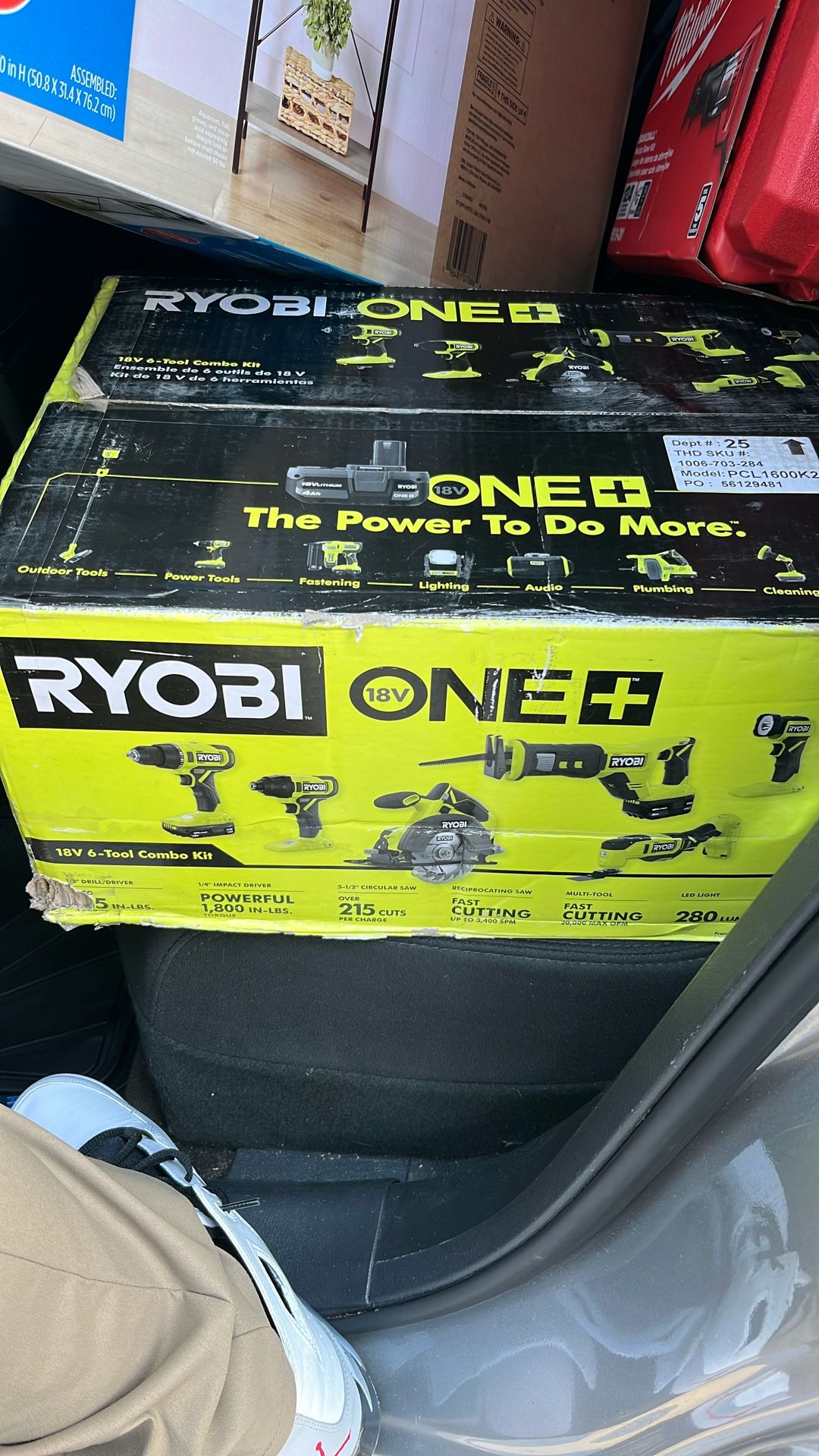 Ryobi Six And One Set 18 V Six Tool Combo