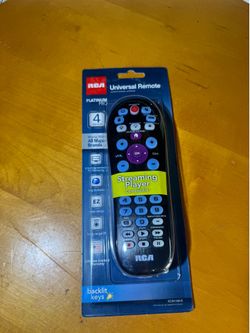 RCA Platinum Pro 4-Device Universal Remote – Streaming Player Compatible (New)