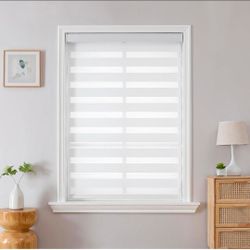 White Zebra Roller Window Blinds