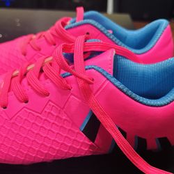 Pink Color-Girl Soccer Shoe