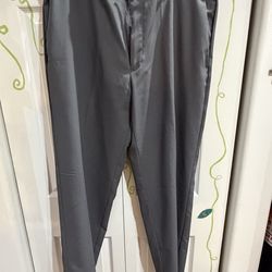 Haggar long dark gray men’s dress pants 36