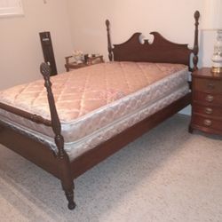 Study Full Size Bed With Mattress 