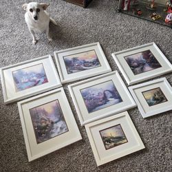 Thomas Kinkade Accent Prints - Certificate Of Authenticity - 7 Prints 2 COA's