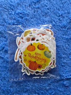 50-Piece STICKERS Pack, Thanksgiving & Fall