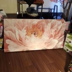 Pink flower painting