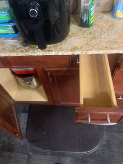 Cabinets base  and granite  counter tops