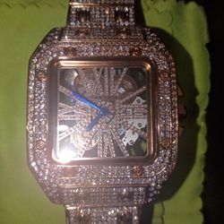 Moissanite Automatic Watch 👑