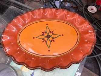 17.5 “ in length 13.5 Width Platter