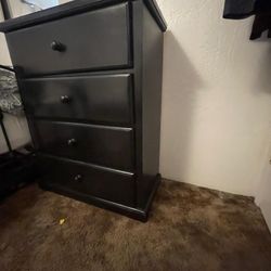 Black Wooden Chest 