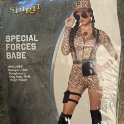 NEW Halloween Costume Special Forces/Army Uniform Adult Size S