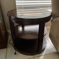 Living room glass table