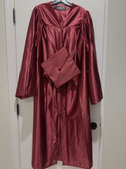 Burgundy Cap and Gown