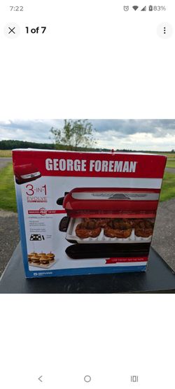 George Foreman Evolve, NEW.  All optional plates included