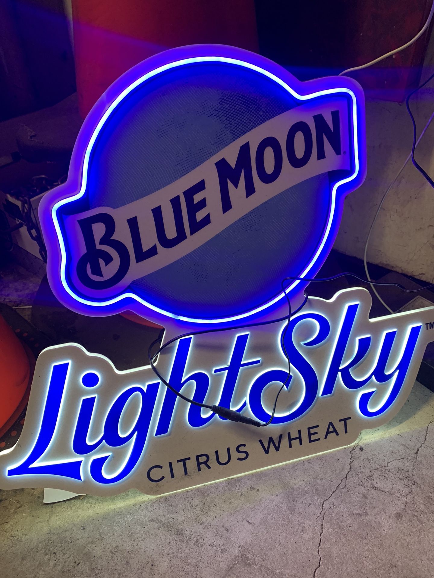 Blue Moon LED Sign