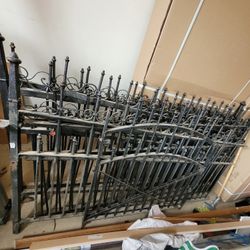 Antique Wrought Iron Fence Panels 