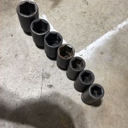 1in Drive Impact Socket Set 