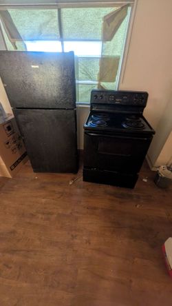 High Point fridge and stove