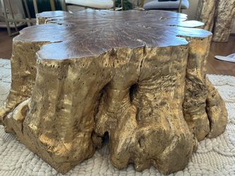 HD Buttercup Dixon Gilt Teak Coffee Table