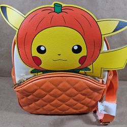 Loungefly Pumpkin Pikachu Mini Backpack