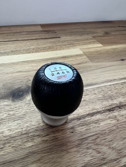 2004-2025 Subaru VB WRX OEM STI 6 Speed Shift Knob - Leather / Aluminum