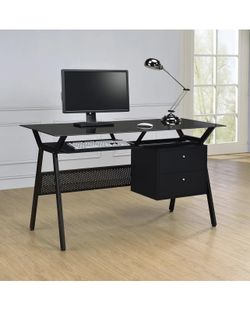 Escritorio De Cristal  Con Gavetas De Excelente Calidad