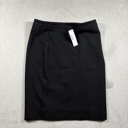 Jcrew Womens Black Pencil Skirt 365 Size 4 Petite New #2740