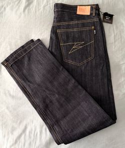 BRAND NEW Bait Dark Wash Denim Jeans Size 34x32 Levi’s Lucky True Religion