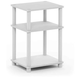 Side Table Shelf With 3 Tiers Reversible Colors  Brand New In Box