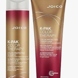 Joico K-PAK Color Therapy Color-Protecting Shampoo & Conditioner Set | For Color-Treated Hair | Boost Shine | Improve Elasticity | Repair Breakage | R