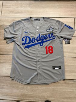 Yamamoto Gray Dodgers Men jerseys With 2025 World Series Patch