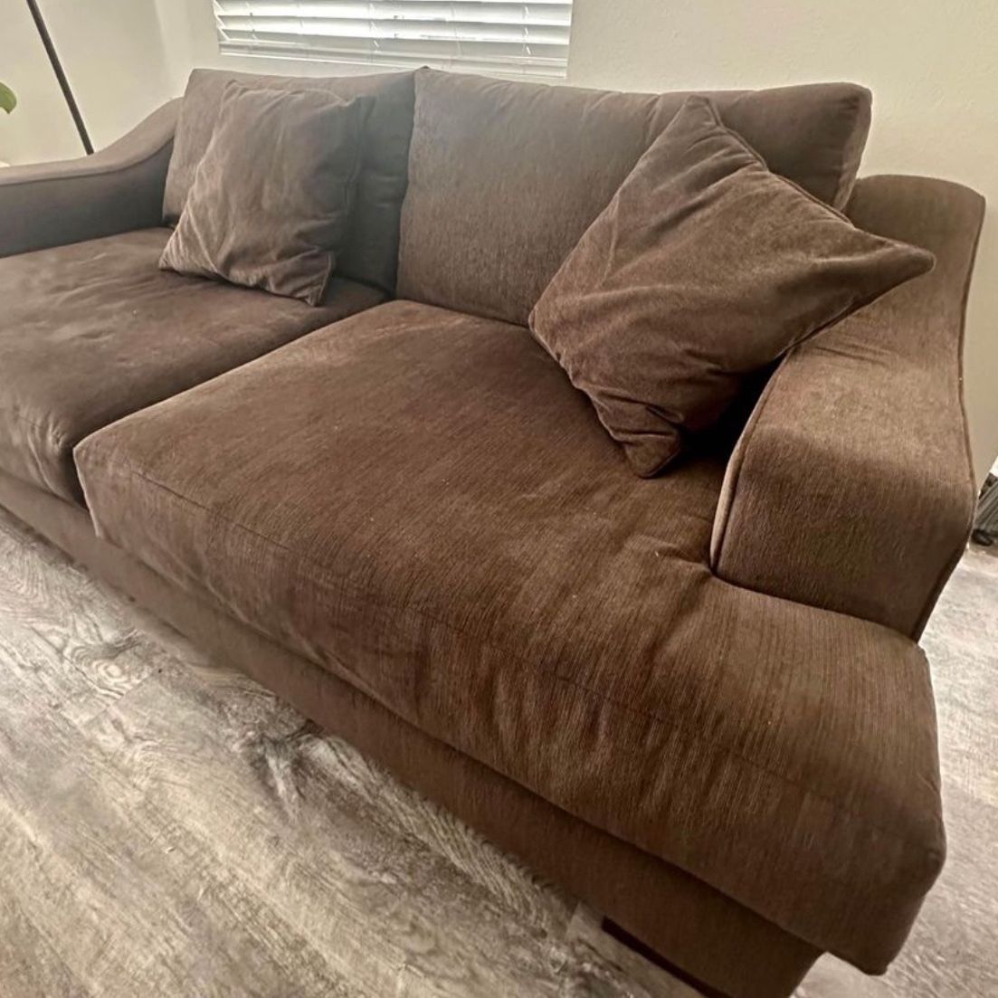 Chocolate Brown 96" Sofa/Couch