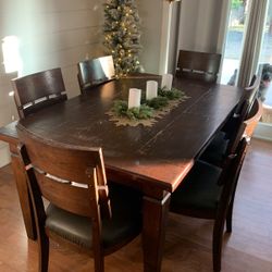 Wood Dining Table With Chairs