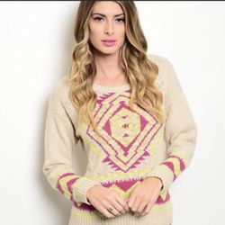 BRAND NEW Women’s crew neck Casual Sweater. 2 large, 1 small available
