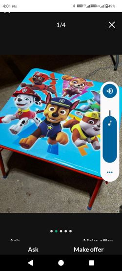 Paw patrol table