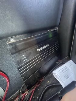 Rockford Fosgate Punch Amplifiers and speaker with box.