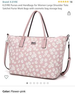 New- LARGE Tote with Extra Make Up storage bag