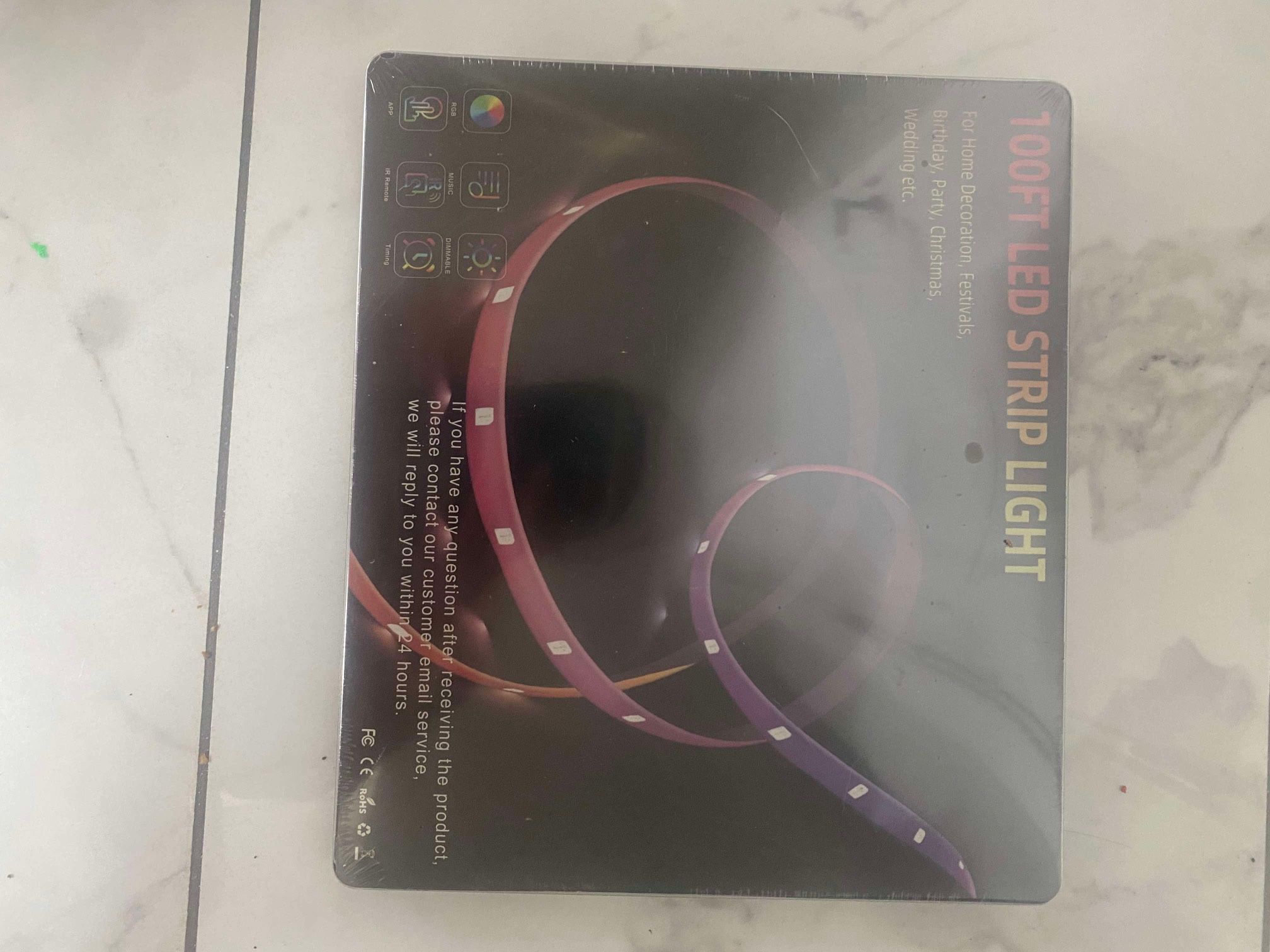 New LED Strip Lights 100ft 5050 RGB Room Light
