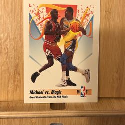 1990-91 Skybox Michael Jordan vs Magic Johnson