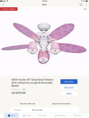 Hunter Dreamland Children Girls Ceiling Fan For Sale In West