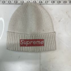 Brand New Super Luxury OSFA Beanie With Red And White Rhinestone Box Logo 