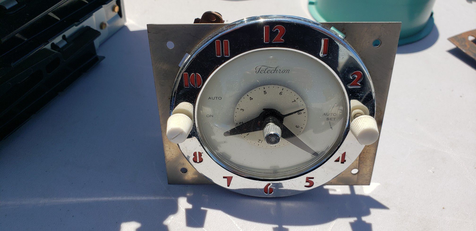 Vintage telechron clock timer for antique stove