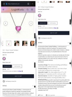 Color Shifting Heart Necklace