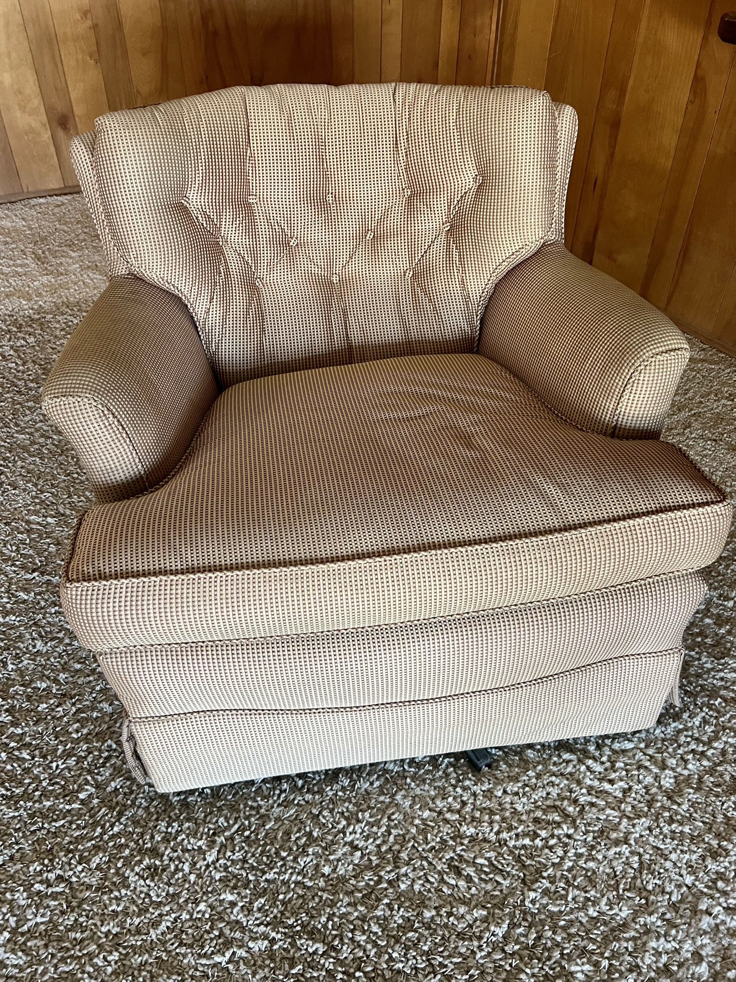 Swivel Rocking Fabric Chair