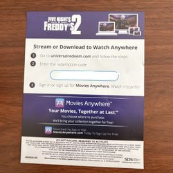 Five Nights At Freddys 2 4k Digital Code 