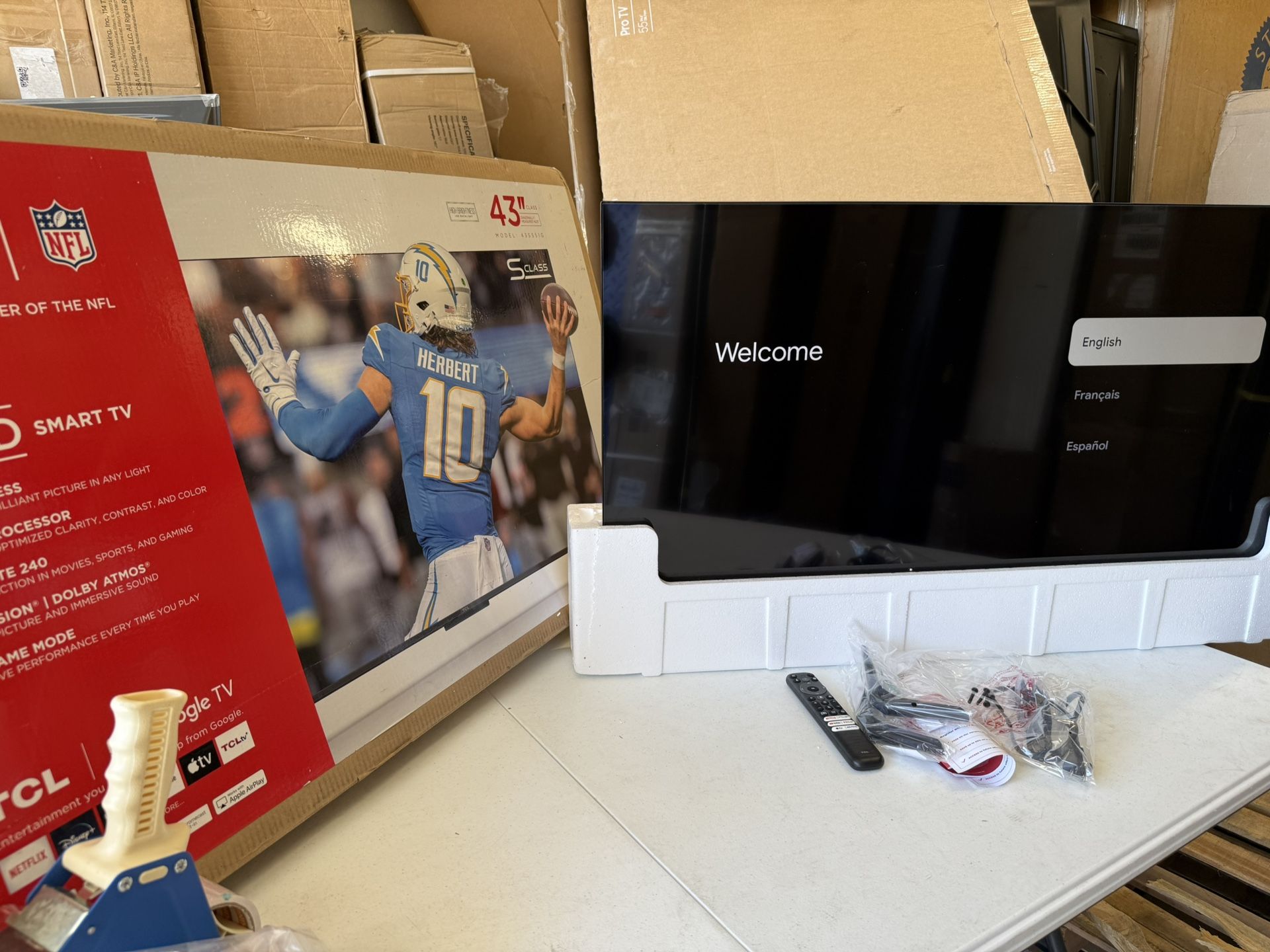 TV TCL 43” 4K Smart Google TV