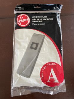 Hoover Vacuum Bags   Type  A  - Contains 3 Bags