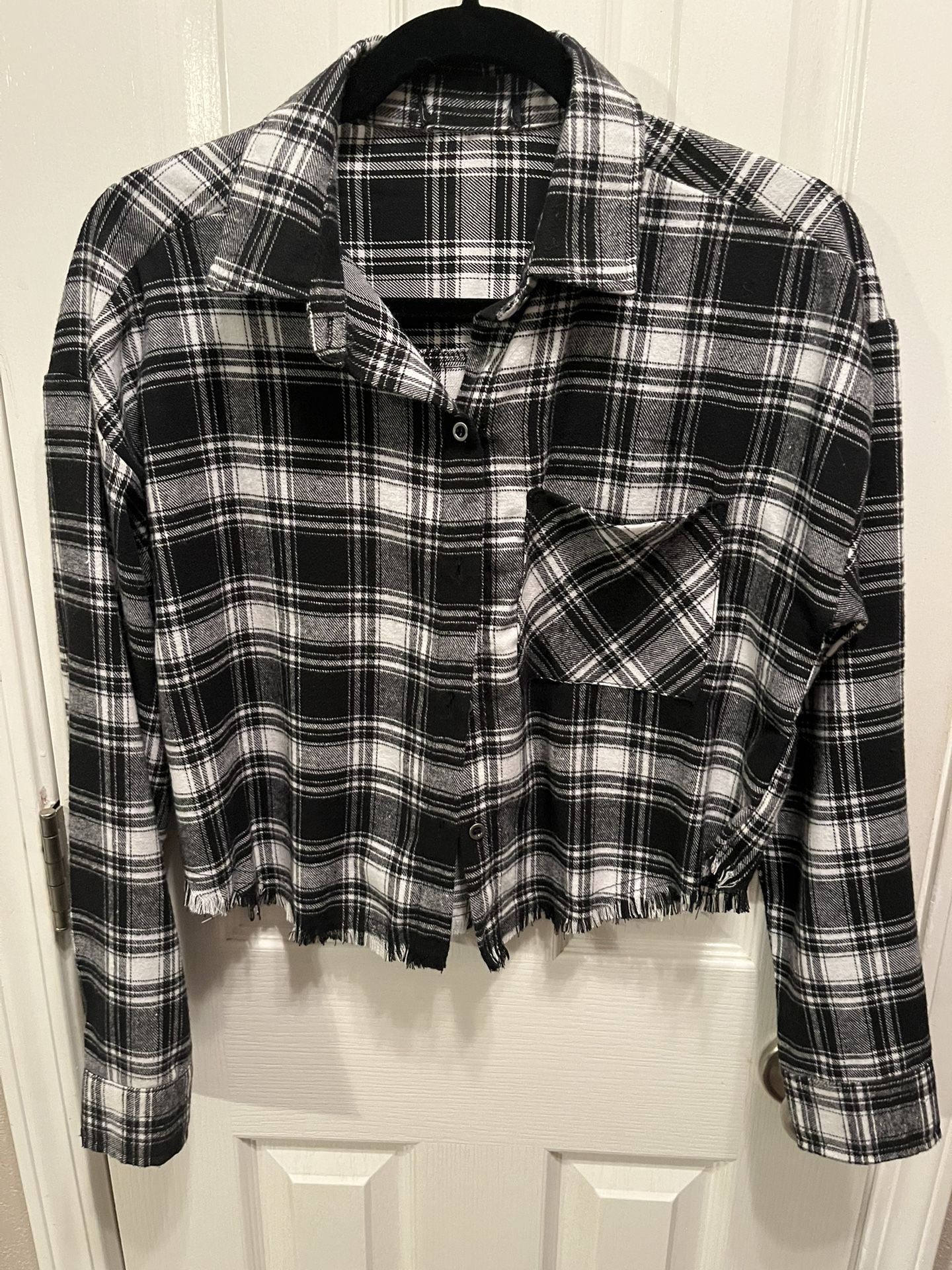 Like New Small Flannel Top