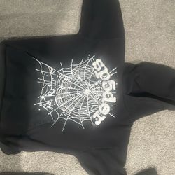 sp5der hoodie og black 