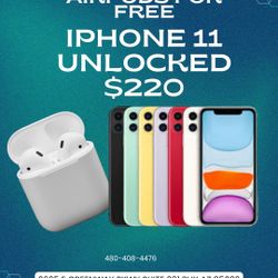 Apple iPhone 11 Unlocked Like New , Red And White Available 