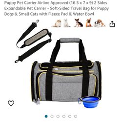 Two (2) Unopened Dubidux small dog carriers